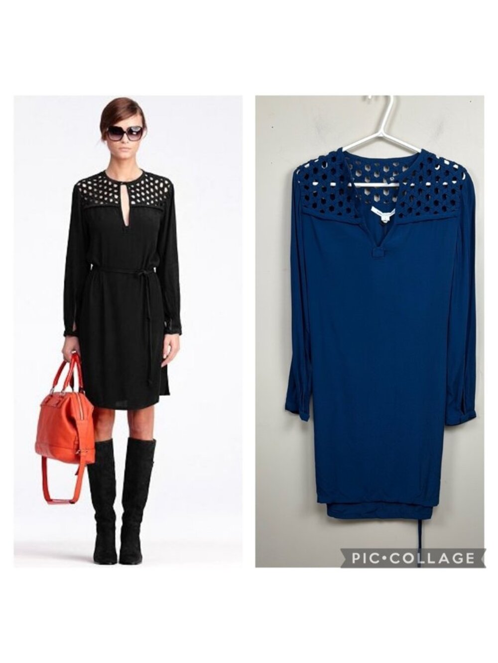 NEW DIANE VON FURSTENBERG Bernadette basket net dress in blue 4